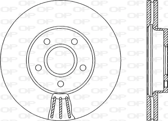 OPEN PARTS féktárcsa - BDA2152.20 - TothCarparts