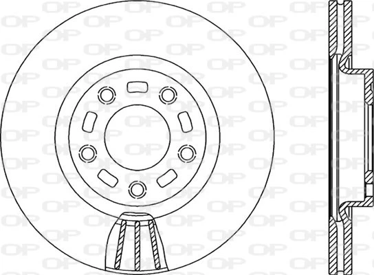 OPEN PARTS féktárcsa - BDA2156.20 - TothCarparts