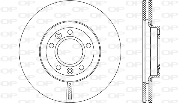OPEN PARTS féktárcsa - BDA2158.20 - TothCarparts