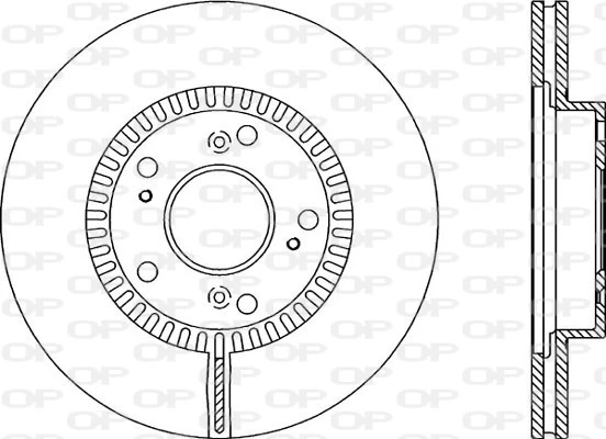 OPEN PARTS féktárcsa - BDA2162.20 - TothCarparts