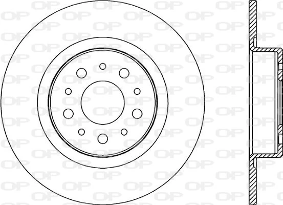 OPEN PARTS féktárcsa - BDA2179.10 - TothCarparts