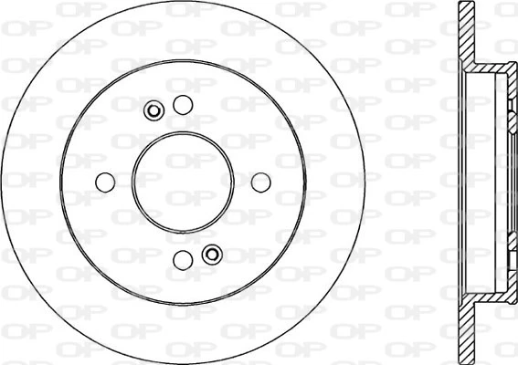 OPEN PARTS féktárcsa - BDA2184.10 - TothCarparts