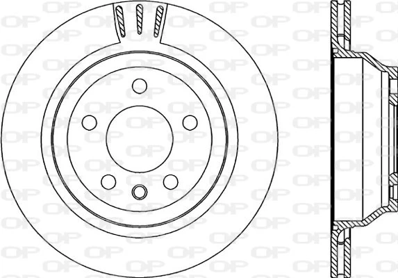 OPEN PARTS féktárcsa - BDA2220.20 - TothCarparts