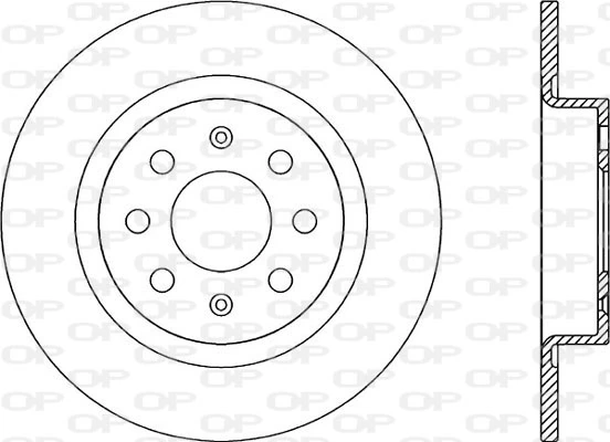 OPEN PARTS féktárcsa - BDA2249.10 - TothCarparts