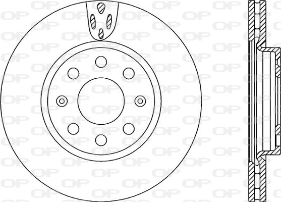 OPEN PARTS féktárcsa - BDA2258.20 - TothCarparts