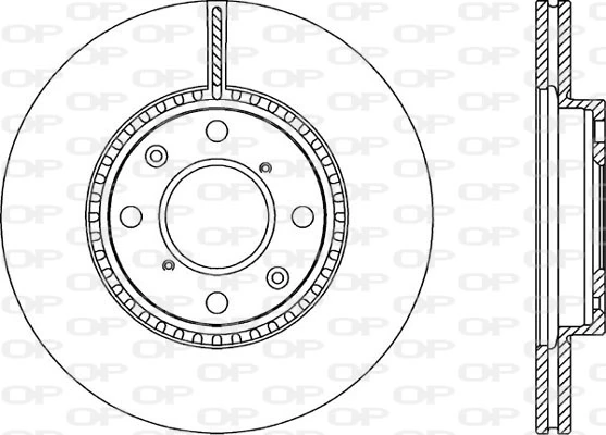OPEN PARTS féktárcsa - BDA2283.20 - TothCarparts