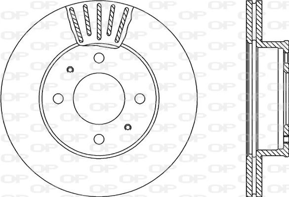 OPEN PARTS féktárcsa - BDA2289.20 - TothCarparts