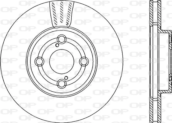 OPEN PARTS féktárcsa - BDA2290.20 - TothCarparts