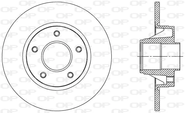 OPEN PARTS féktárcsa - BDA2305.10 - TothCarparts