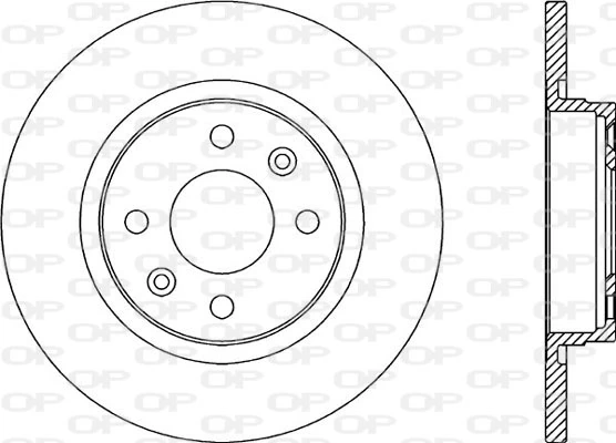 OPEN PARTS féktárcsa - BDA2322.10 - TothCarparts