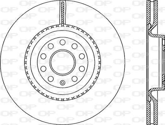 OPEN PARTS féktárcsa - BDA2337.20 - TothCarparts
