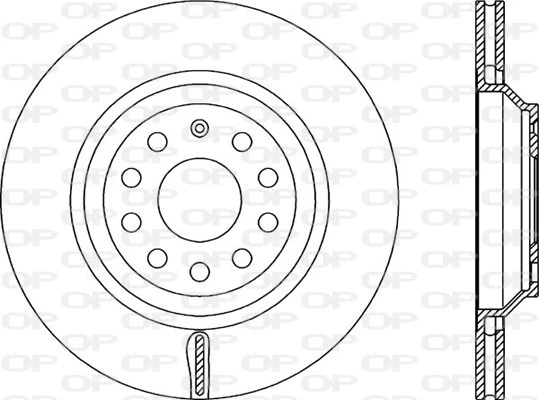 OPEN PARTS féktárcsa - BDA2338.20 - TothCarparts