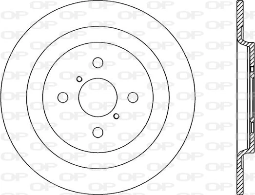 OPEN PARTS féktárcsa - BDA2339.10 - TothCarparts