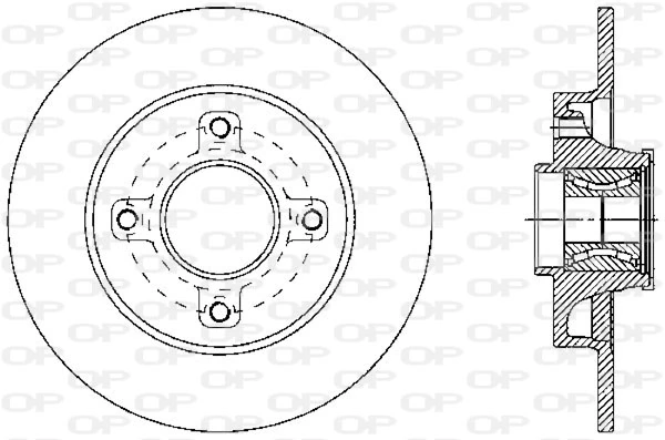 OPEN PARTS féktárcsa - BDA2341.30 - TothCarparts