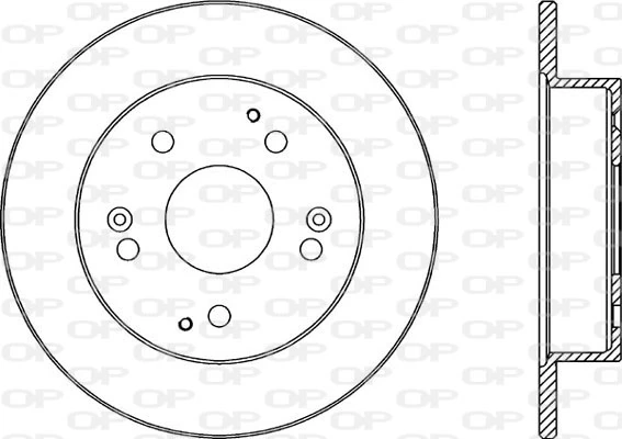 OPEN PARTS féktárcsa - BDA2342.10 - TothCarparts