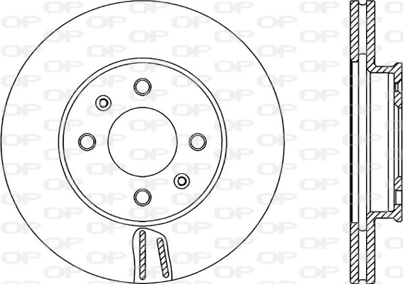 OPEN PARTS féktárcsa - BDA2350.20 - TothCarparts