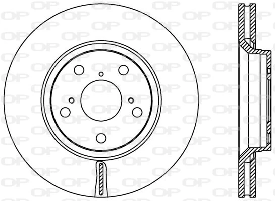 OPEN PARTS féktárcsa - BDA2365.20 - TothCarparts