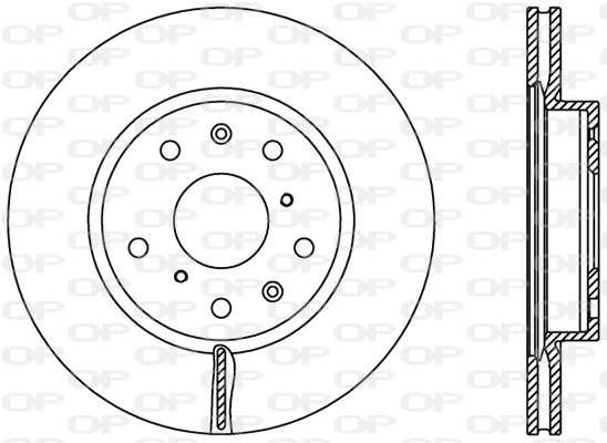 OPEN PARTS féktárcsa - BDA2367.20 - TothCarparts