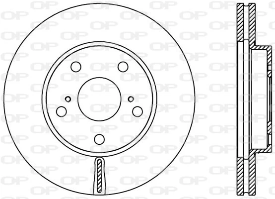 OPEN PARTS féktárcsa - BDA2377.20 - TothCarparts