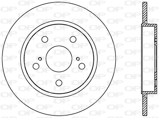 OPEN PARTS féktárcsa - BDA2378.10 - TothCarparts
