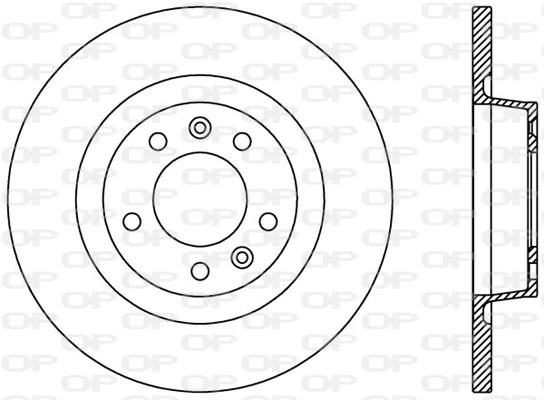 OPEN PARTS féktárcsa - BDA2382.10 - TothCarparts