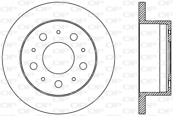 OPEN PARTS féktárcsa - BDA2385.10 - TothCarparts