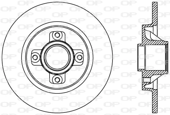 OPEN PARTS féktárcsa - BDA2387.10 - TothCarparts