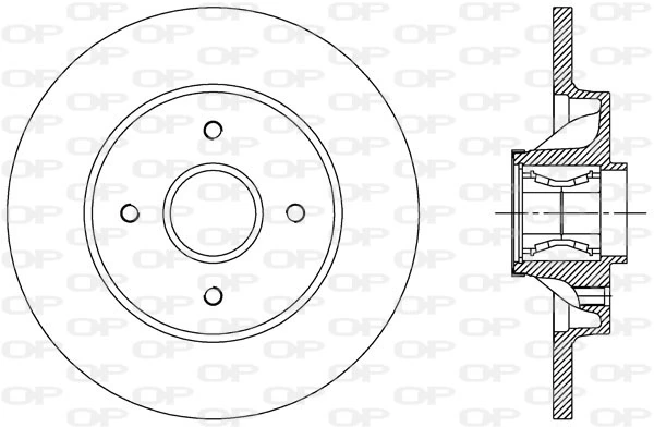 OPEN PARTS féktárcsa - BDA2387.30 - TothCarparts