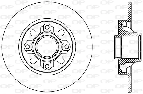 OPEN PARTS féktárcsa - BDA2388.10 - TothCarparts