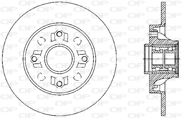 OPEN PARTS féktárcsa - BDA2388.30 - TothCarparts