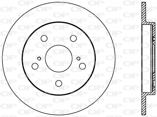 OPEN PARTS féktárcsa - BDA2397.10 - TothCarparts