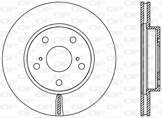 OPEN PARTS féktárcsa - BDA2423.20 - TothCarparts