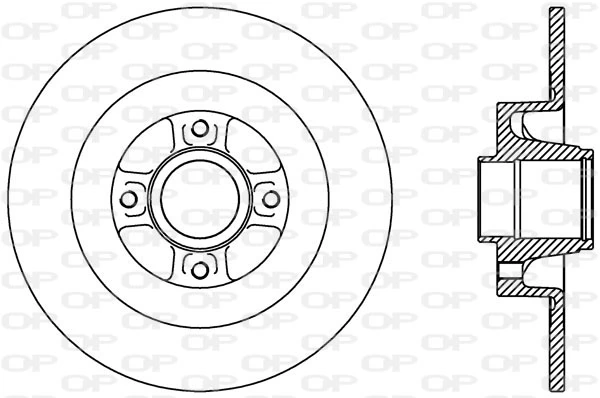OPEN PARTS féktárcsa - BDA2427.10 - TothCarparts