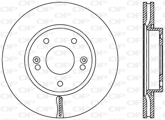 OPEN PARTS féktárcsa - BDA2443.20 - TothCarparts