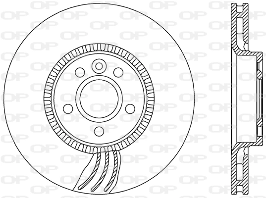 OPEN PARTS féktárcsa - BDA2469.20 - TothCarparts