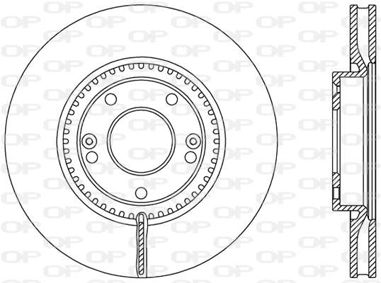 OPEN PARTS féktárcsa - BDA2477.20 - TothCarparts