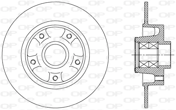 OPEN PARTS féktárcsa - BDA2512.30 - TothCarparts