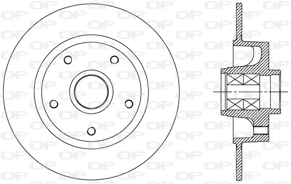 OPEN PARTS féktárcsa - BDA2515.30 - TothCarparts