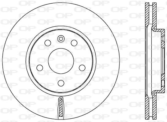 OPEN PARTS féktárcsa - BDA2535.20 - TothCarparts