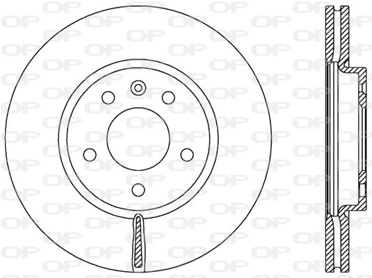 OPEN PARTS féktárcsa - BDA2536.20 - TothCarparts
