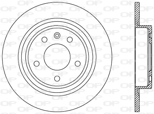 OPEN PARTS féktárcsa - BDA2538.10 - TothCarparts