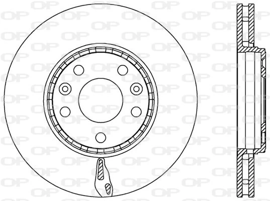 OPEN PARTS féktárcsa - BDA2546.20 - TothCarparts