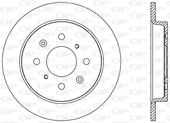 OPEN PARTS féktárcsa - BDA2553.10 - TothCarparts
