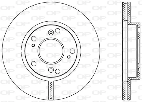 OPEN PARTS féktárcsa - BDA2554.20 - TothCarparts
