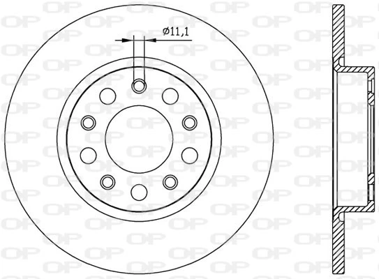 OPEN PARTS féktárcsa - BDA2559.10 - TothCarparts