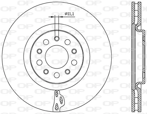 OPEN PARTS féktárcsa - BDA2562.20 - TothCarparts