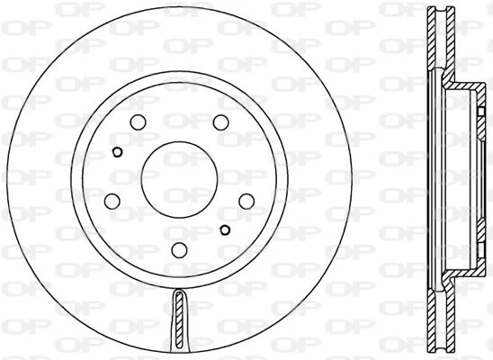 OPEN PARTS féktárcsa - BDA2565.20 - TothCarparts