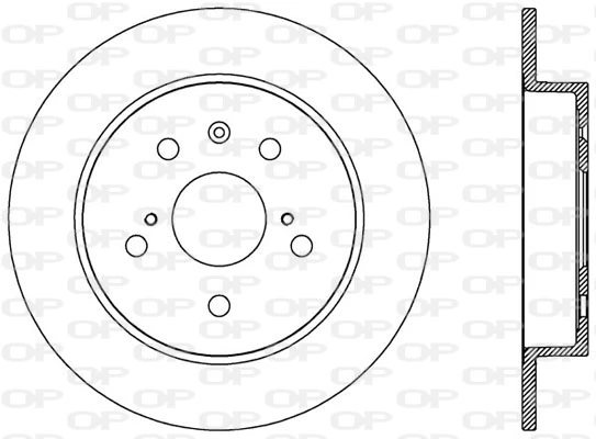 OPEN PARTS féktárcsa - BDA2566.10 - TothCarparts