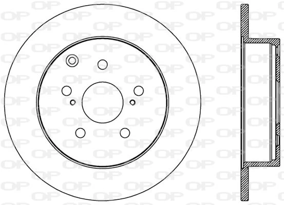OPEN PARTS féktárcsa - BDA2584.10 - TothCarparts