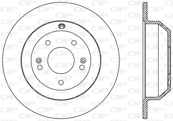 OPEN PARTS féktárcsa - BDA2587.10 - TothCarparts